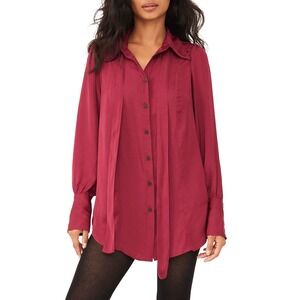 Lala Solid Blouse by Free People, Off Beat, L Size L‎